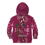 Australia Queensland Day Kid Hoodie Koala With Map Aboriginal Art