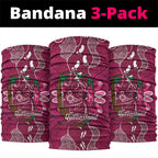 Australia Queensland Day Neck Gaiter Koala With Map Aboriginal Art