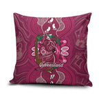 Australia Queensland Day Pillow Cover Koala With Map Aboriginal Art
