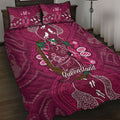 Australia Queensland Day Quilt Bed Set Koala With Map Aboriginal Art