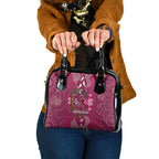 Australia Queensland Day Shoulder Handbag Koala With Map Aboriginal Art