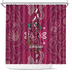 Australia Queensland Day Shower Curtain Koala With Map Aboriginal Art
