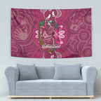 Australia Queensland Day Tapestry Koala With Map Aboriginal Art