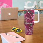 Australia Queensland Day Tumbler With Handle Koala With Map Aboriginal Art