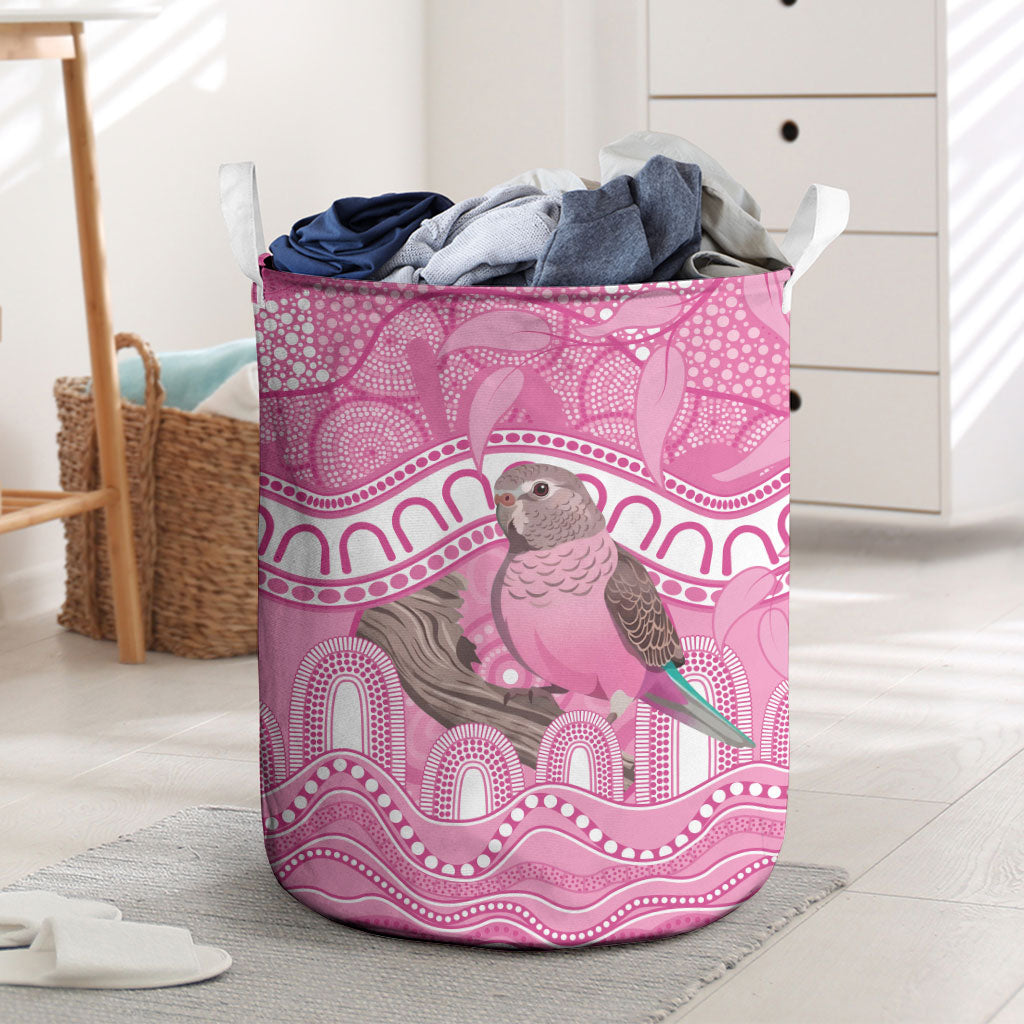 Indigenous Australia Bourkie Laundry Basket Aussie Bourke's Parrot Aboriginal Art