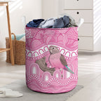 Indigenous Australia Bourkie Laundry Basket Aussie Bourke's Parrot Aboriginal Art