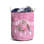 Indigenous Australia Bourkie Laundry Basket Aussie Bourke's Parrot Aboriginal Art