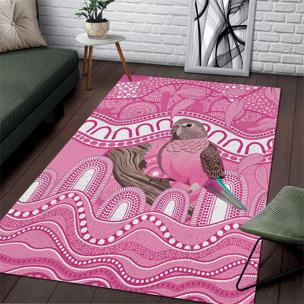 Indigenous Australia Bourkie Area Rug Aussie Bourke's Parrot Aboriginal Art