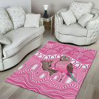 Indigenous Australia Bourkie Area Rug Aussie Bourke's Parrot Aboriginal Art