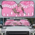 Indigenous Australia Bourkie Auto Sun Shade Aussie Bourke's Parrot Aboriginal Art