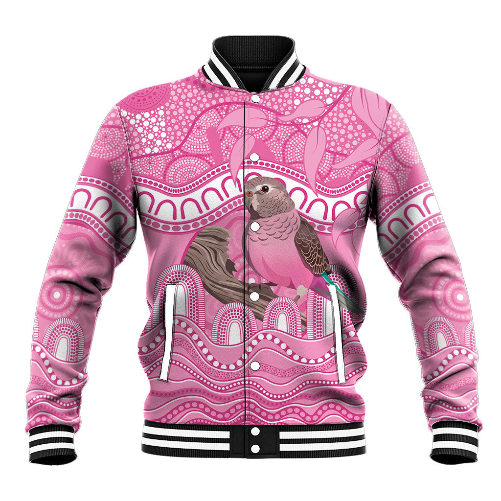 Indigenous Australia Bourkie Baseball Jacket Aussie Bourke's Parrot Aboriginal Art