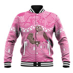 Indigenous Australia Bourkie Baseball Jacket Aussie Bourke's Parrot Aboriginal Art