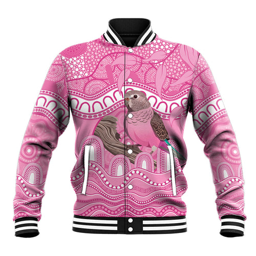 Indigenous Australia Bourkie Baseball Jacket Aussie Bourke's Parrot Aboriginal Art