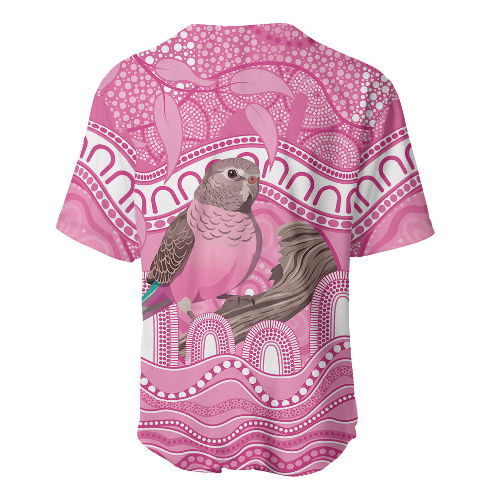 Indigenous Australia Bourkie Baseball Jersey Aussie Bourke's Parrot Aboriginal Art