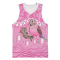Indigenous Australia Bourkie Basketball Jersey Aussie Bourke's Parrot Aboriginal Art