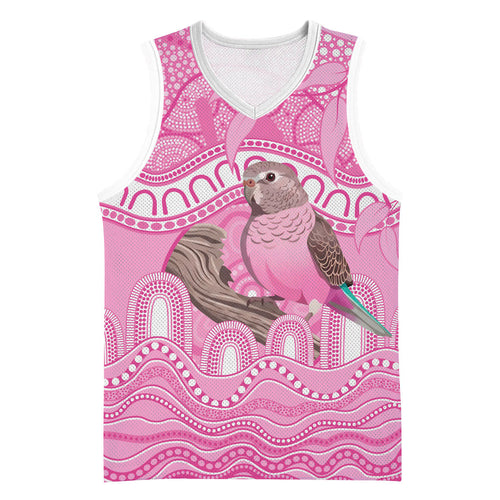 Indigenous Australia Bourkie Basketball Jersey Aussie Bourke's Parrot Aboriginal Art