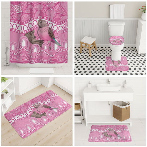 Indigenous Australia Bourkie Bathroom Set Aussie Bourke's Parrot Aboriginal Art