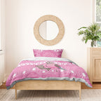 Indigenous Australia Bourkie Bedding Set Aussie Bourke's Parrot Aboriginal Art