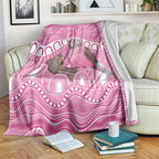 Indigenous Australia Bourkie Blanket Aussie Bourke's Parrot Aboriginal Art