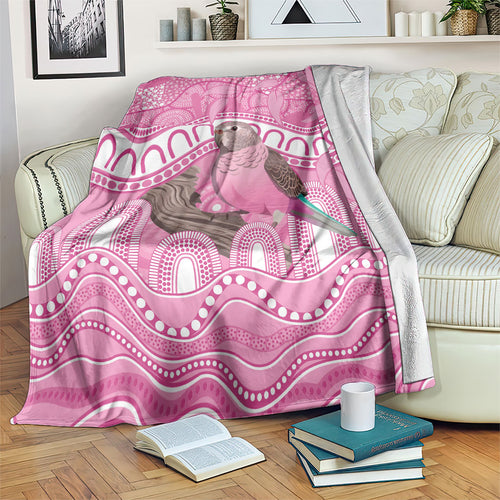 Indigenous Australia Bourkie Blanket Aussie Bourke's Parrot Aboriginal Art