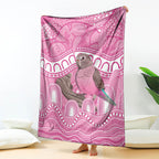 Indigenous Australia Bourkie Blanket Aussie Bourke's Parrot Aboriginal Art