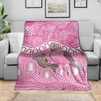 Indigenous Australia Bourkie Blanket Aussie Bourke's Parrot Aboriginal Art