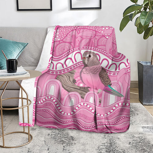 Indigenous Australia Bourkie Blanket Aussie Bourke's Parrot Aboriginal Art
