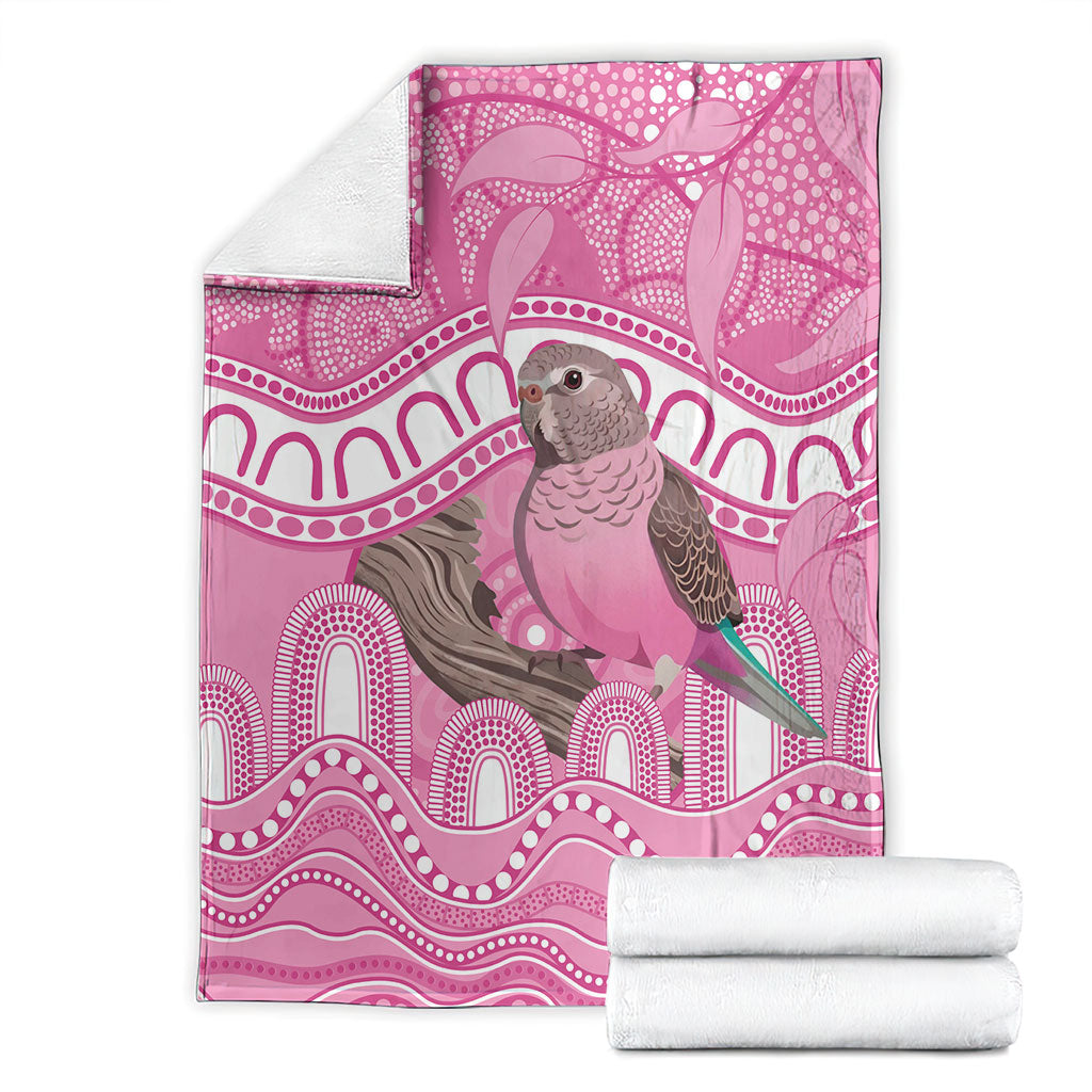 Indigenous Australia Bourkie Blanket Aussie Bourke's Parrot Aboriginal Art