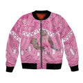 Indigenous Australia Bourkie Bomber Jacket Aussie Bourke's Parrot Aboriginal Art