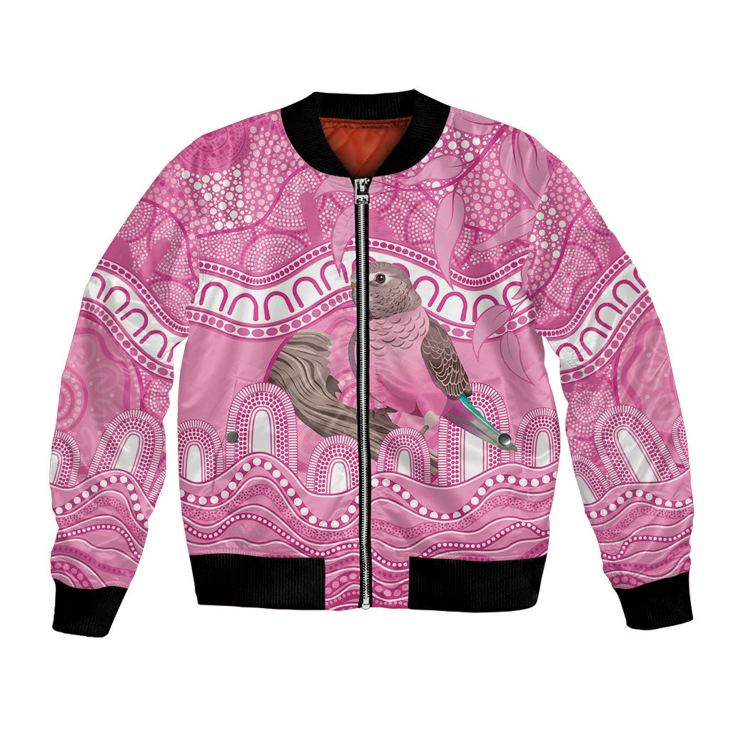 Indigenous Australia Bourkie Bomber Jacket Aussie Bourke's Parrot Aboriginal Art