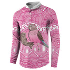 Indigenous Australia Bourkie Button Sweatshirt Aussie Bourke's Parrot Aboriginal Art