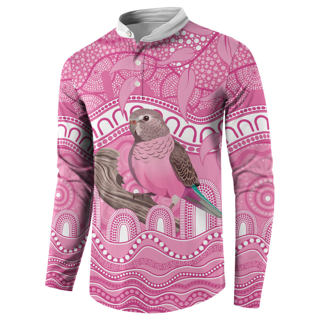 Indigenous Australia Bourkie Button Sweatshirt Aussie Bourke's Parrot Aboriginal Art
