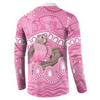 Indigenous Australia Bourkie Button Sweatshirt Aussie Bourke's Parrot Aboriginal Art