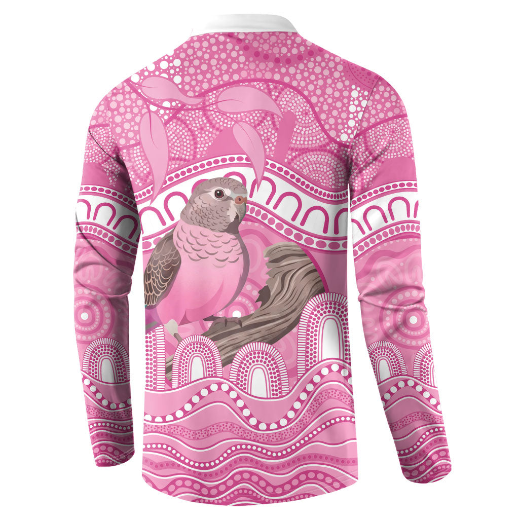 Indigenous Australia Bourkie Button Sweatshirt Aussie Bourke's Parrot Aboriginal Art