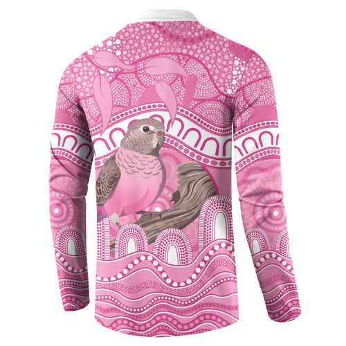 Indigenous Australia Bourkie Button Sweatshirt Aussie Bourke's Parrot Aboriginal Art