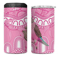 Indigenous Australia Bourkie 4 in 1 Can Cooler Tumbler Aussie Bourke's Parrot Aboriginal Art