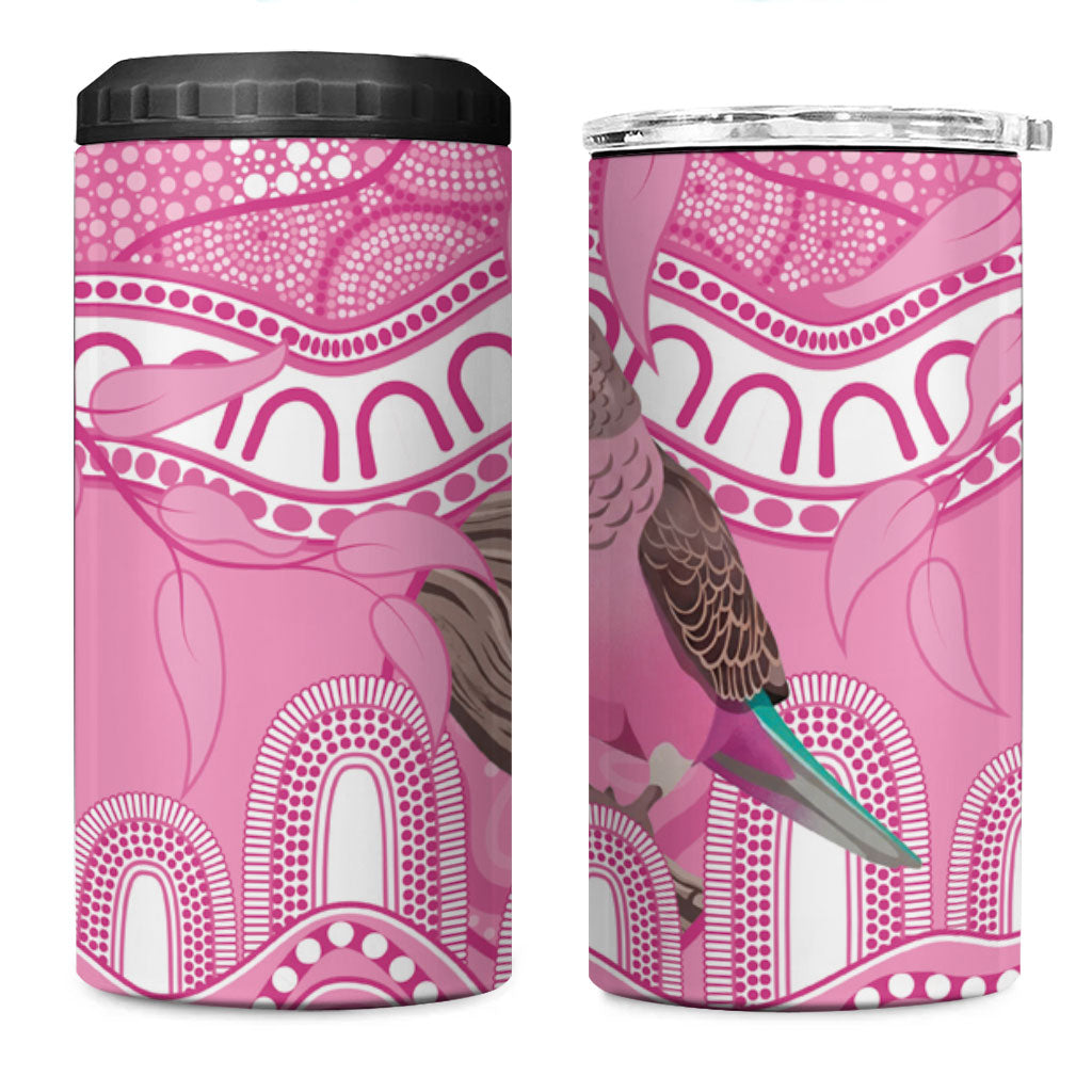 Indigenous Australia Bourkie 4 in 1 Can Cooler Tumbler Aussie Bourke's Parrot Aboriginal Art