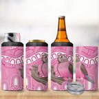Indigenous Australia Bourkie 4 in 1 Can Cooler Tumbler Aussie Bourke's Parrot Aboriginal Art