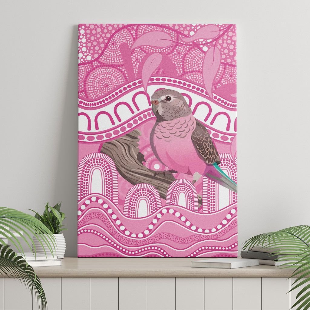 Indigenous Australia Bourkie Canvas Wall Art Aussie Bourke's Parrot Aboriginal Art