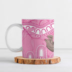 Indigenous Australia Bourkie Ceramic Mug Aussie Bourke's Parrot Aboriginal Art