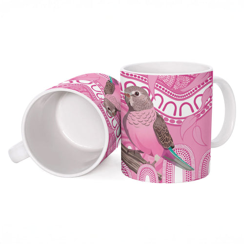 Indigenous Australia Bourkie Ceramic Mug Aussie Bourke's Parrot Aboriginal Art