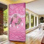 Indigenous Australia Bourkie Door Cover Aussie Bourke's Parrot Aboriginal Art
