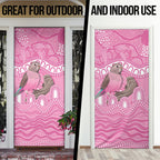 Indigenous Australia Bourkie Door Cover Aussie Bourke's Parrot Aboriginal Art