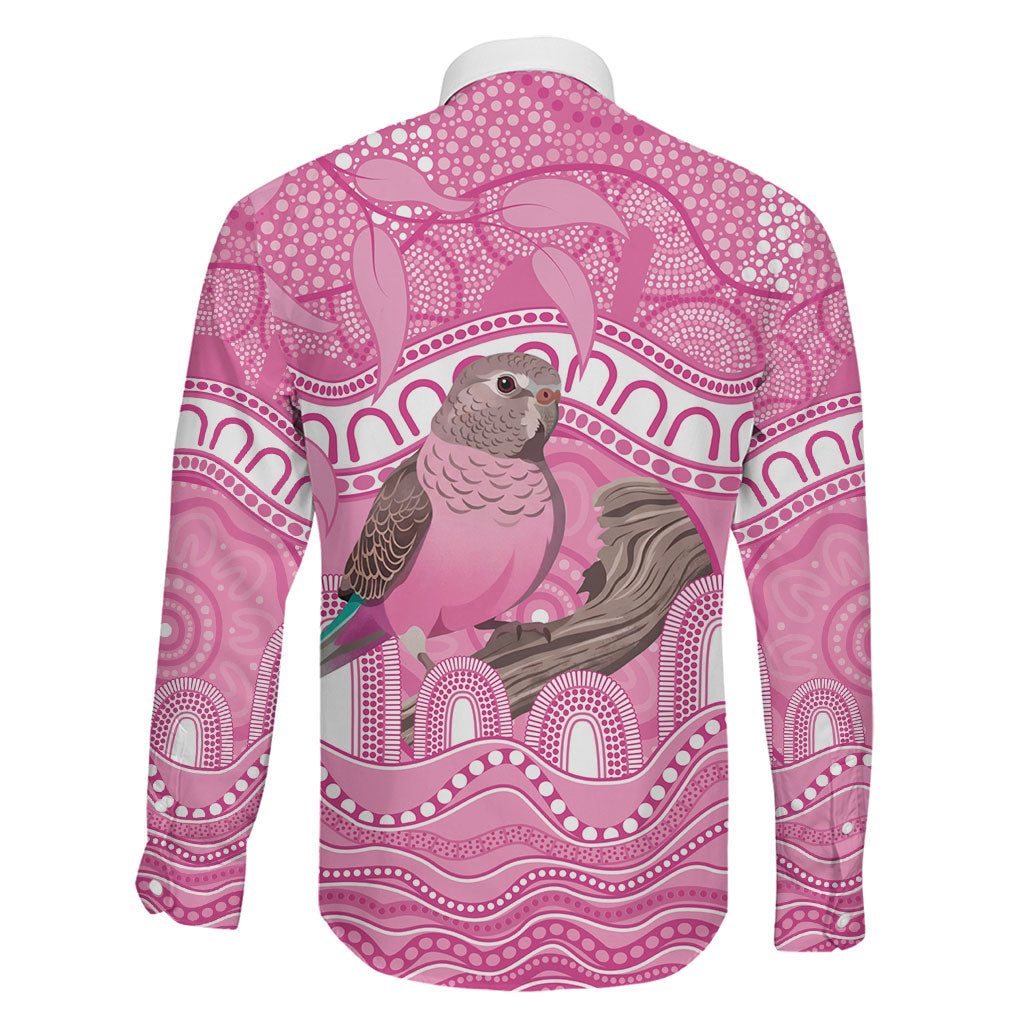Indigenous Australia Bourkie Family Matching Short Sleeve Bodycon Dress and Hawaiian Shirt Aussie Bourke's Parrot Aboriginal Art