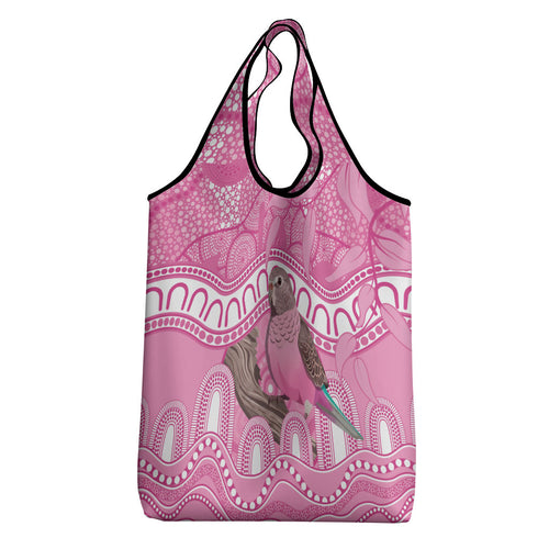 Indigenous Australia Bourkie Grocery Bag Aussie Bourke's Parrot Aboriginal Art