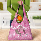 Indigenous Australia Bourkie Grocery Bag Aussie Bourke's Parrot Aboriginal Art