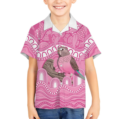 Indigenous Australia Bourkie Hawaiian Shirt Aussie Bourke's Parrot Aboriginal Art