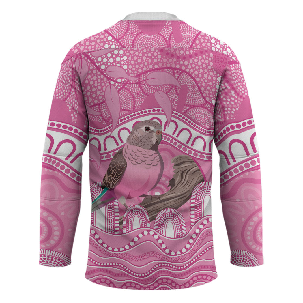 Indigenous Australia Bourkie Hockey Jersey Aussie Bourke's Parrot Aboriginal Art