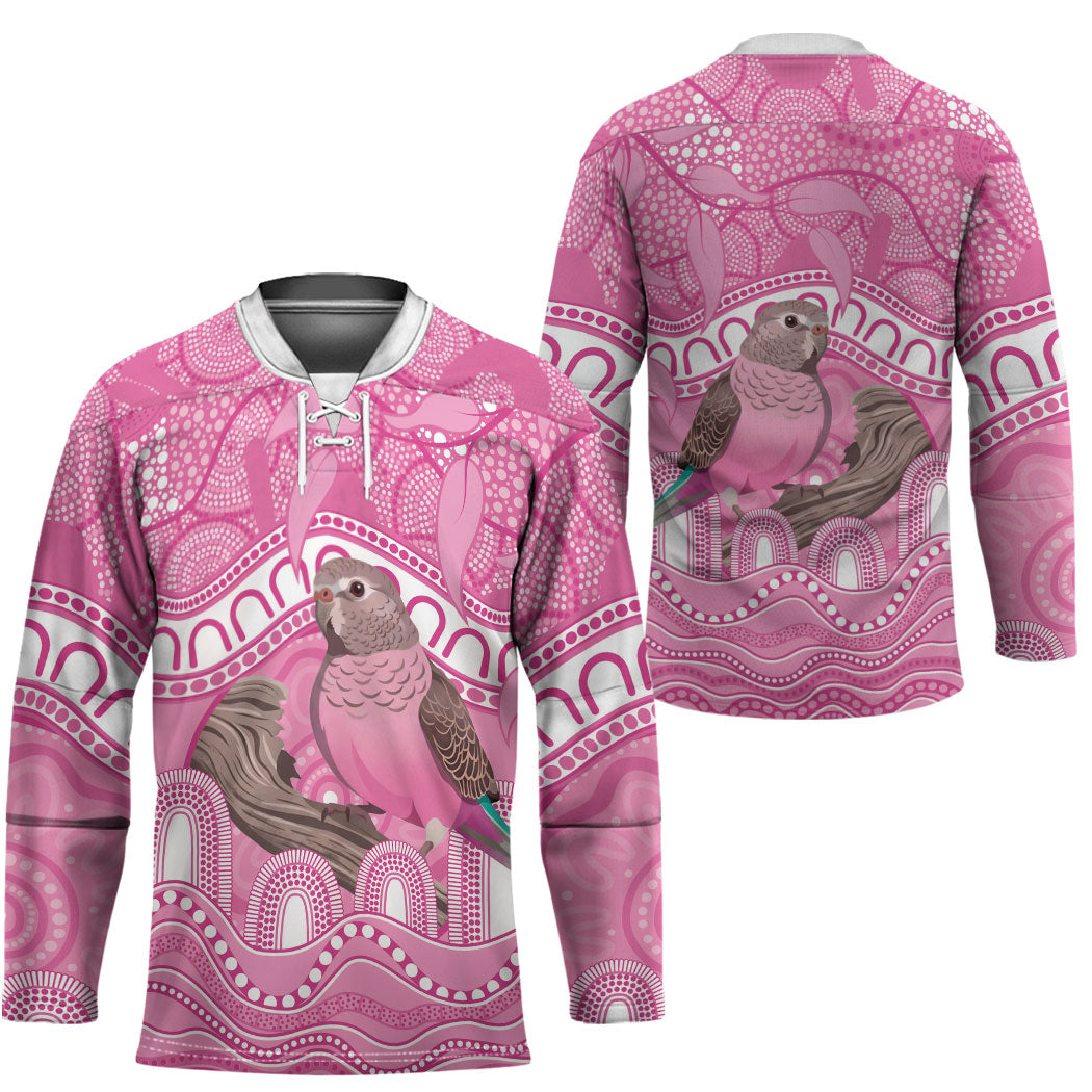 Indigenous Australia Bourkie Hockey Jersey Aussie Bourke's Parrot Aboriginal Art