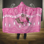 Indigenous Australia Bourkie Hooded Blanket Aussie Bourke's Parrot Aboriginal Art